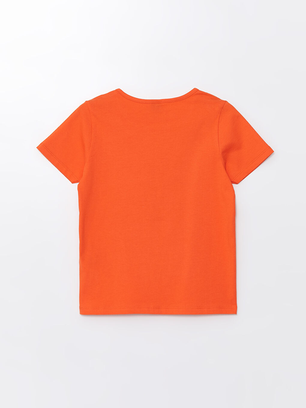 Turuncu Bisiklet Yaka Baskılı Kısa Kollu Erkek Çocuk Tişört ve Şort-3