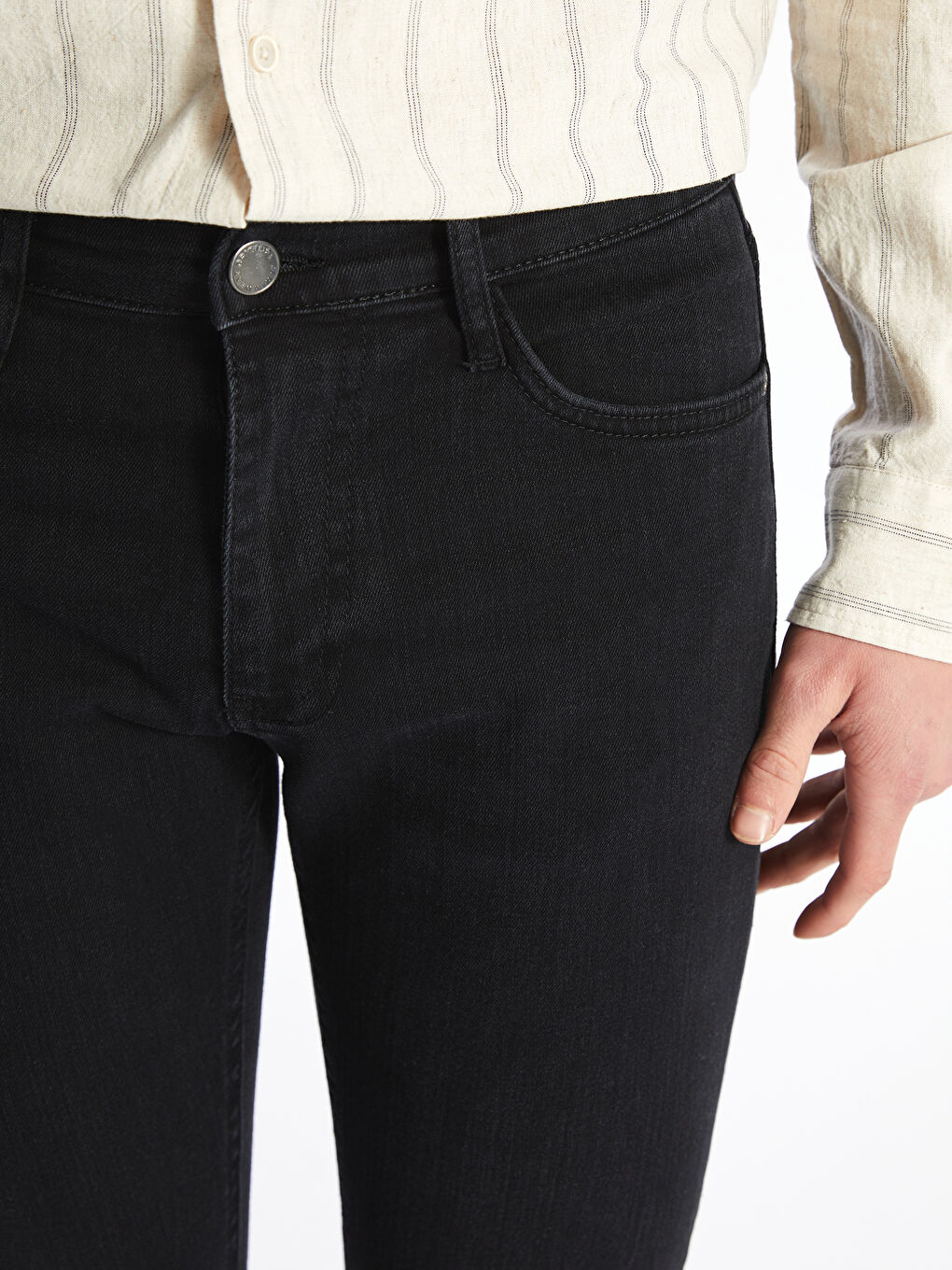 Siyah 760 Skinny Fit Erkek Jean Pantolon-1