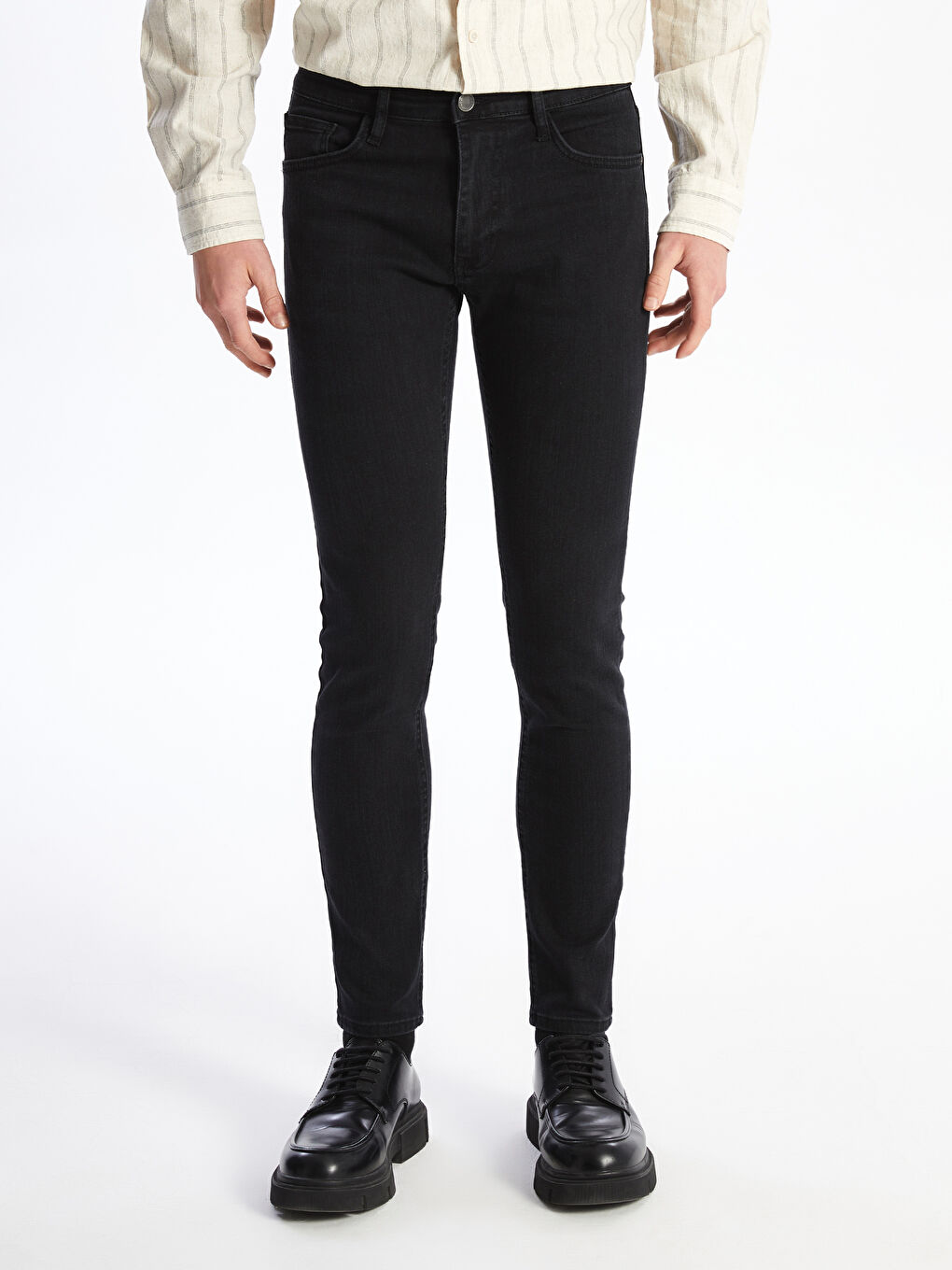 Siyah 760 Skinny Fit Erkek Jean Pantolon-2
