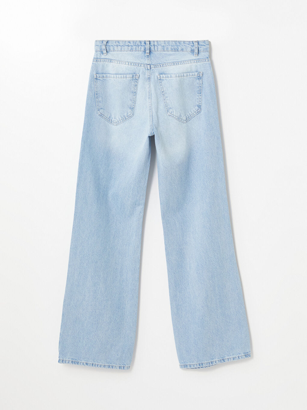 Wide Leg Ripped Detailed Women's Jean Trousers -S4L774Z8-311
