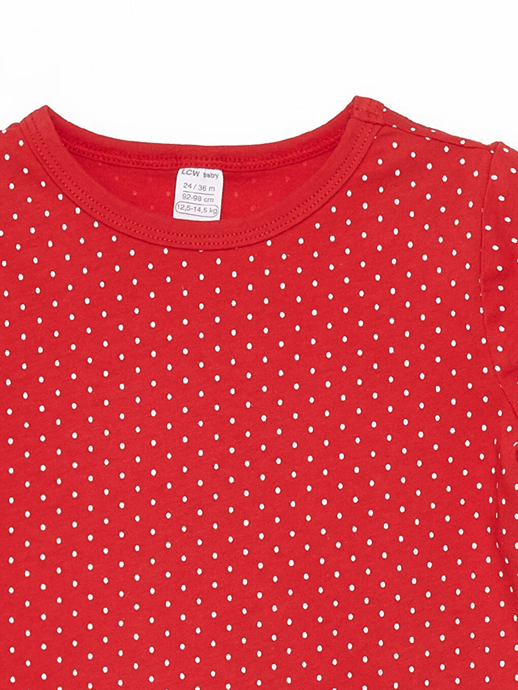 Kırmızı Bisiklet Yaka Kız Bebek Şortlu Pijama Takımı-5