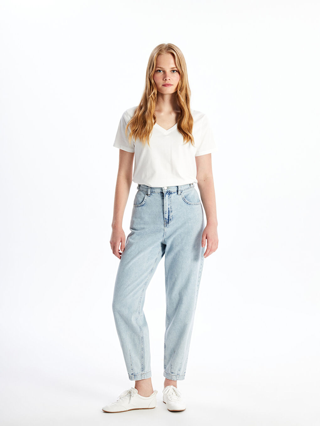 Balloon Fit Women's Jean Pants -S4L783Z8-311