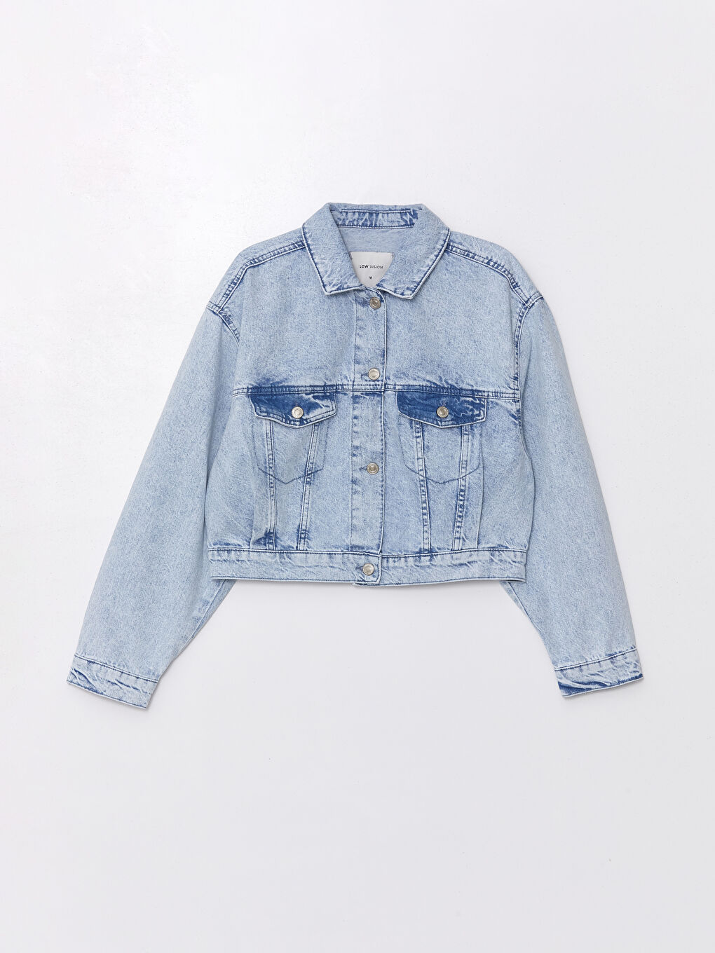 Straight Long Sleeve Women's Jean Shirt Jacket -S4L826Z8-311
