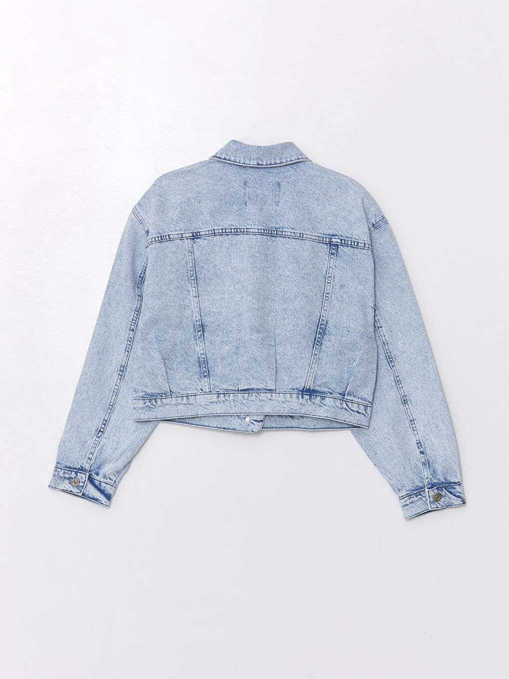 Straight Long Sleeve Women's Jean Shirt Jacket -S4L826Z8-311