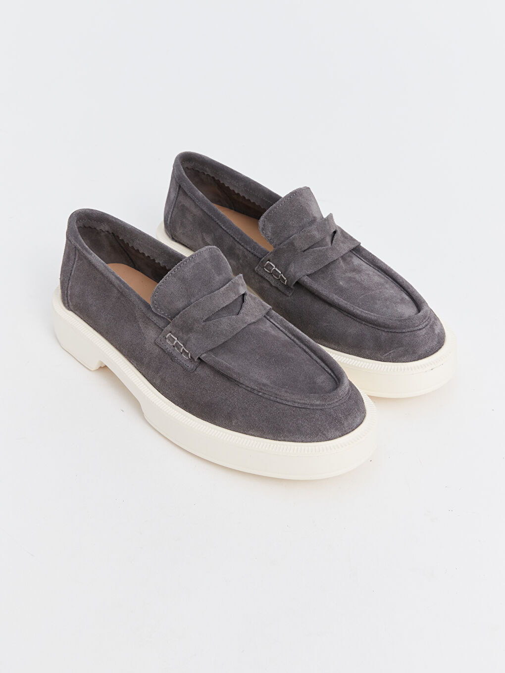 Kahverengi Kadın Deri Loafer Ayakkabı