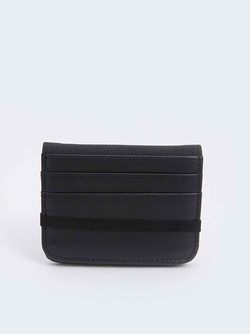 Siyah Deri Görünümlü Erkek Kartlık