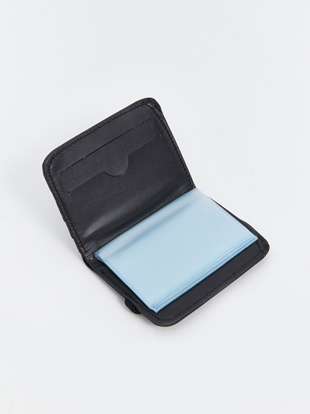Siyah Deri Görünümlü Erkek Kartlık-2