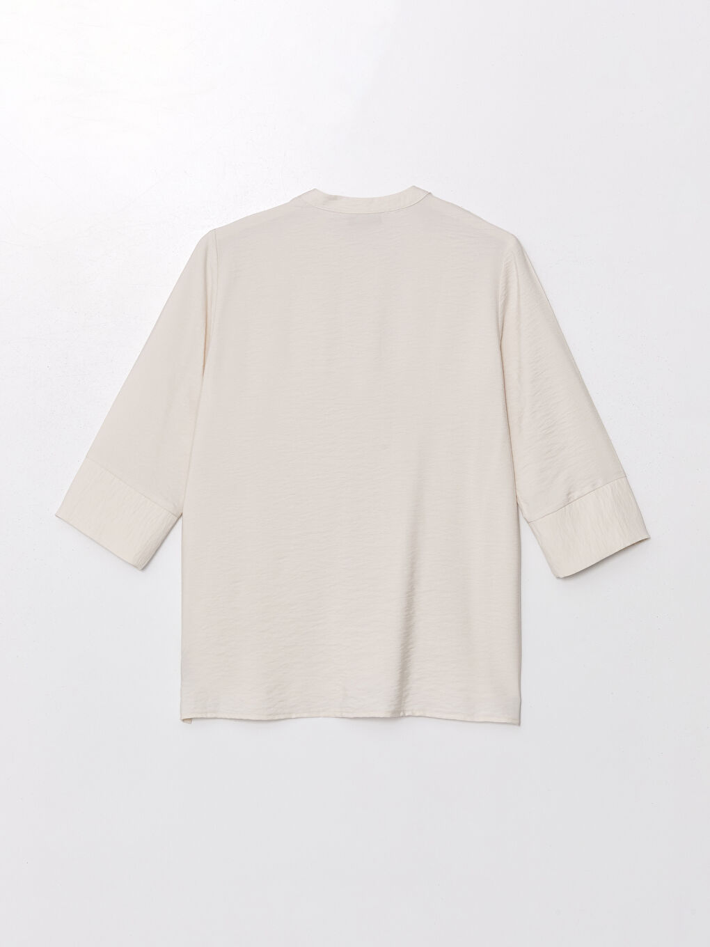 Women's Mandarin Collar Plain Blouse -S4L838Z8-FZJ