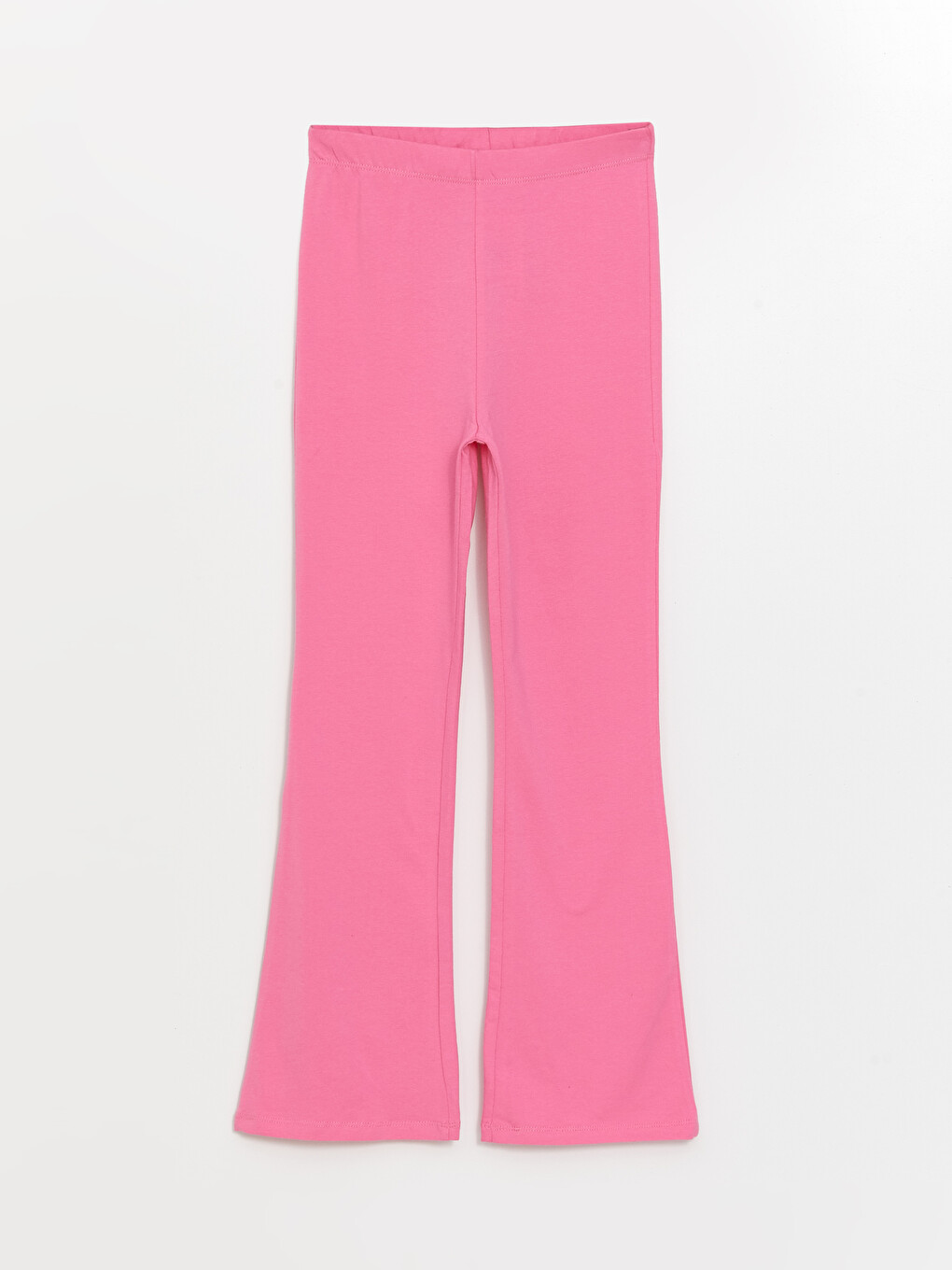 Pembe Beli Lastikli Basic İspanyol Paça Kız Çocuk Tayt