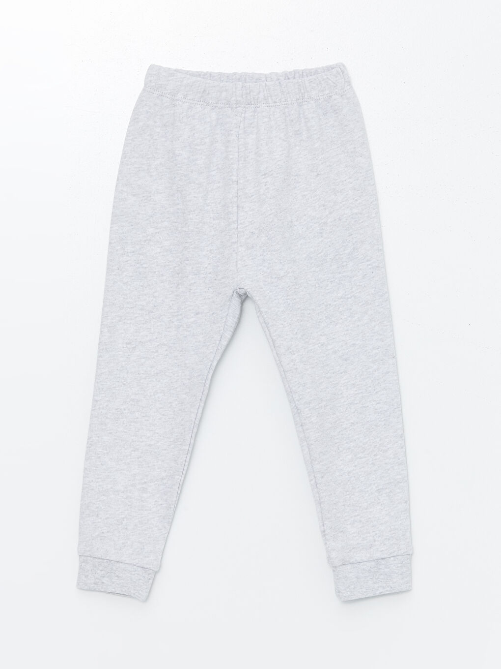 Beyaz Beli Lastikli Basic Kız Bebek Eşofman Alt