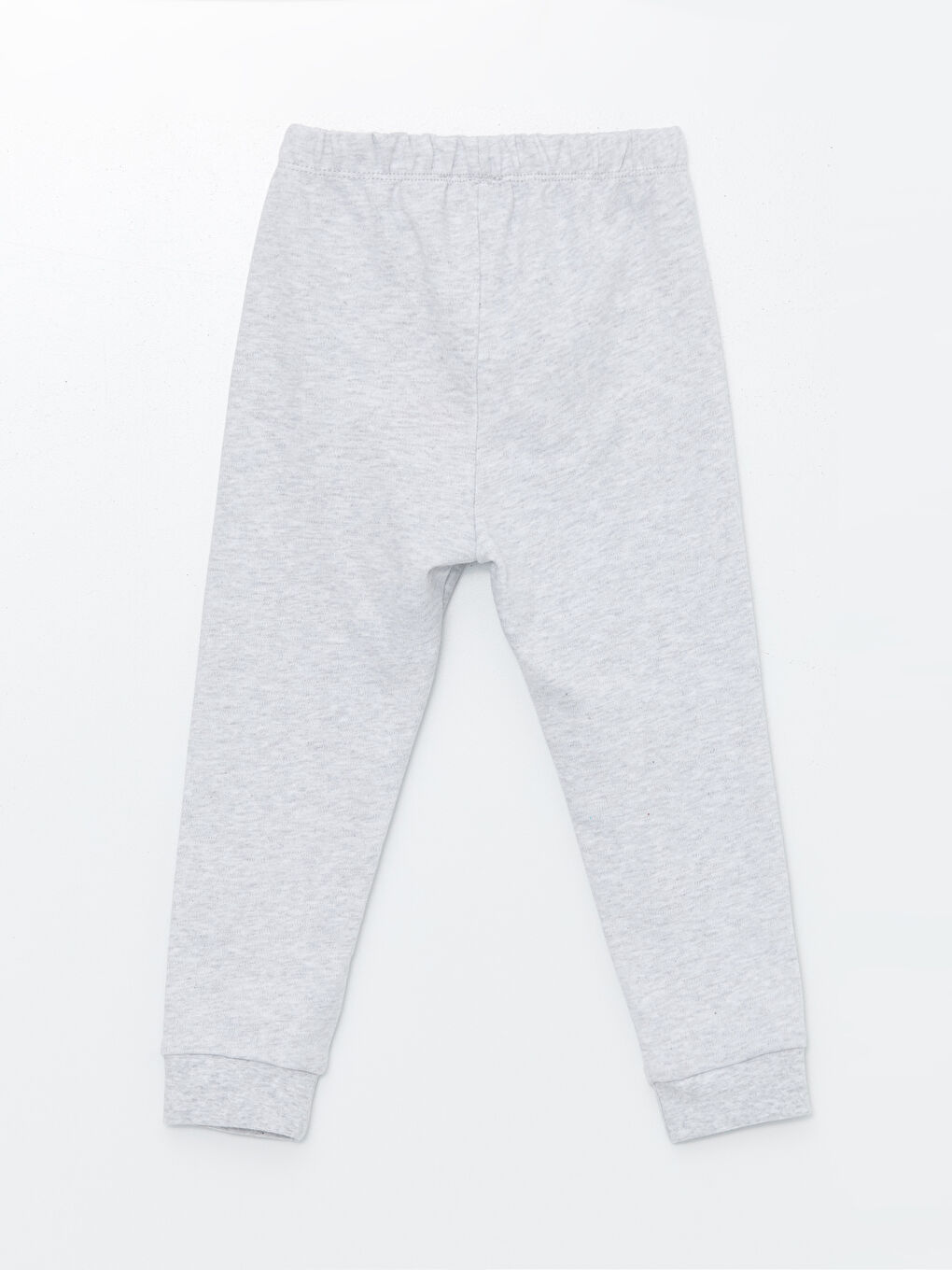 Beyaz Beli Lastikli Basic Kız Bebek Eşofman Alt-1