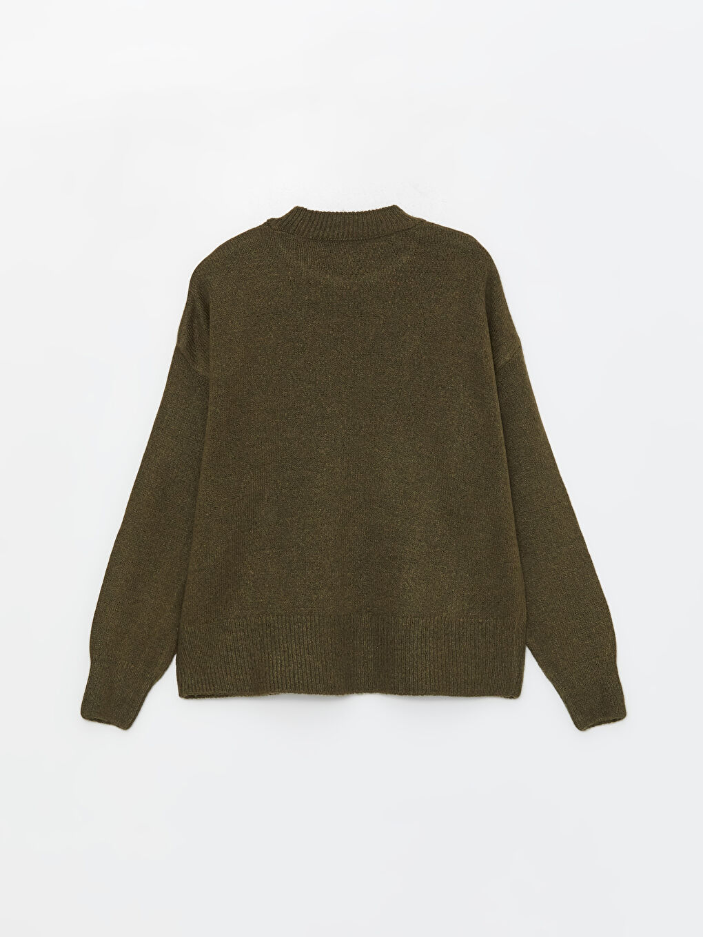 Crew Neck Plain Long Sleeve Women's Knitwear Sweater -S4L995Z8-HDA