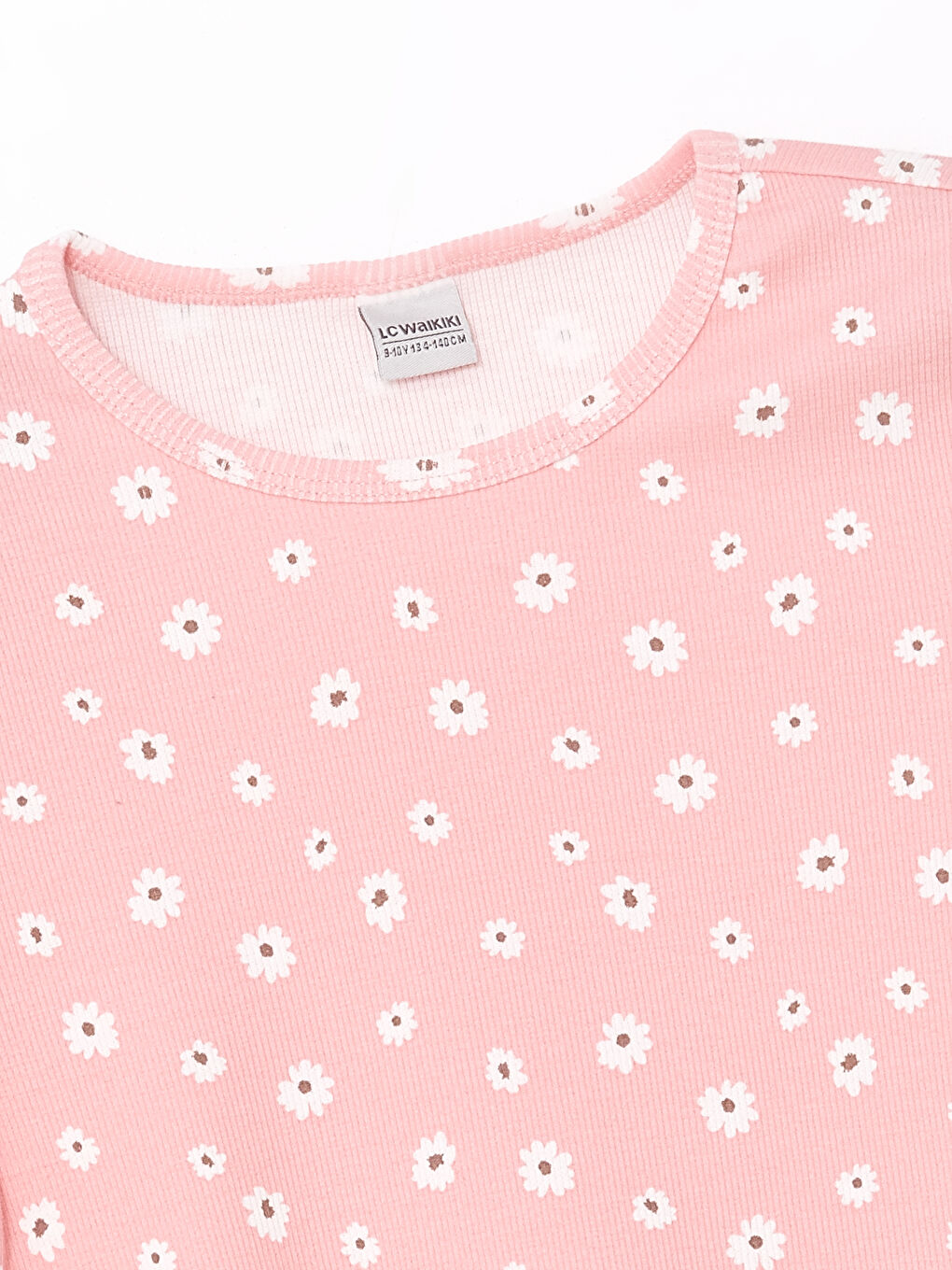 Turuncu Bisiklet Yaka Kısa Kollu Kız Çocuk Tişört-2