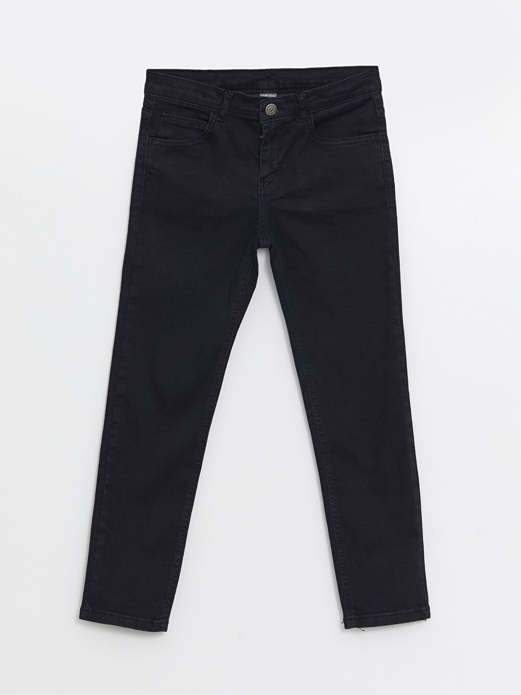 Mavi Beli Ayarlanabilir Lastikli Erkek Çocuk Jean Pantolon