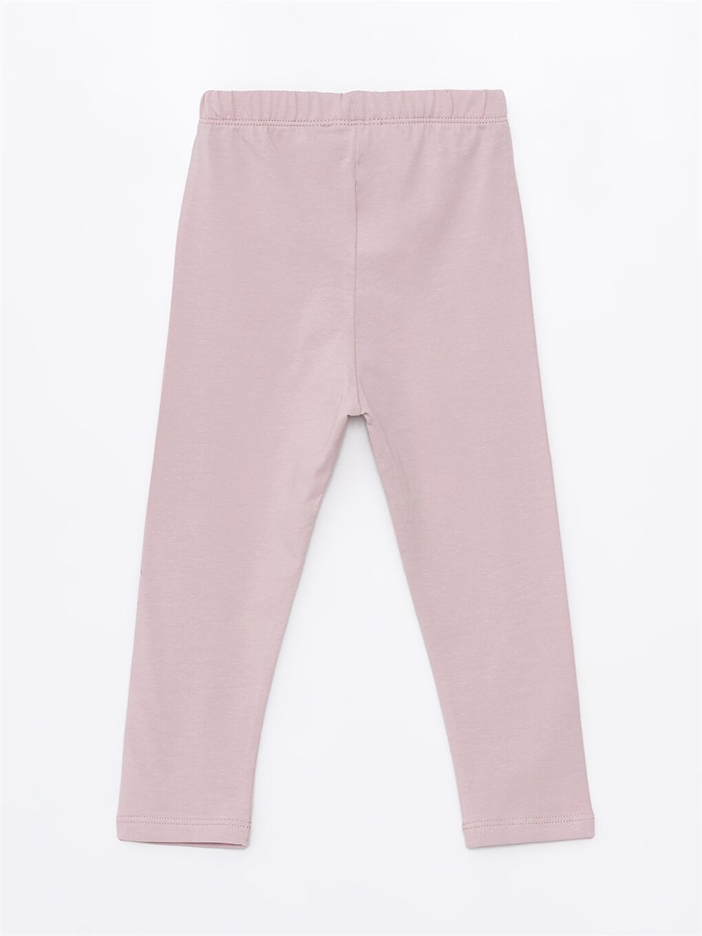 Pembe Beli Lastikli Baskılı Kız Bebek Tayt-2