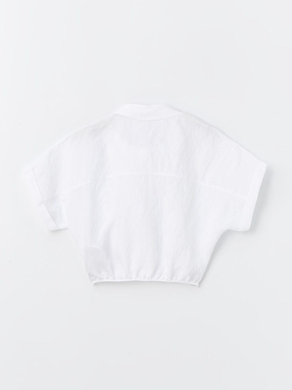 Basic Short Sleeve Girls' Crop Shirt 2 Pack-2