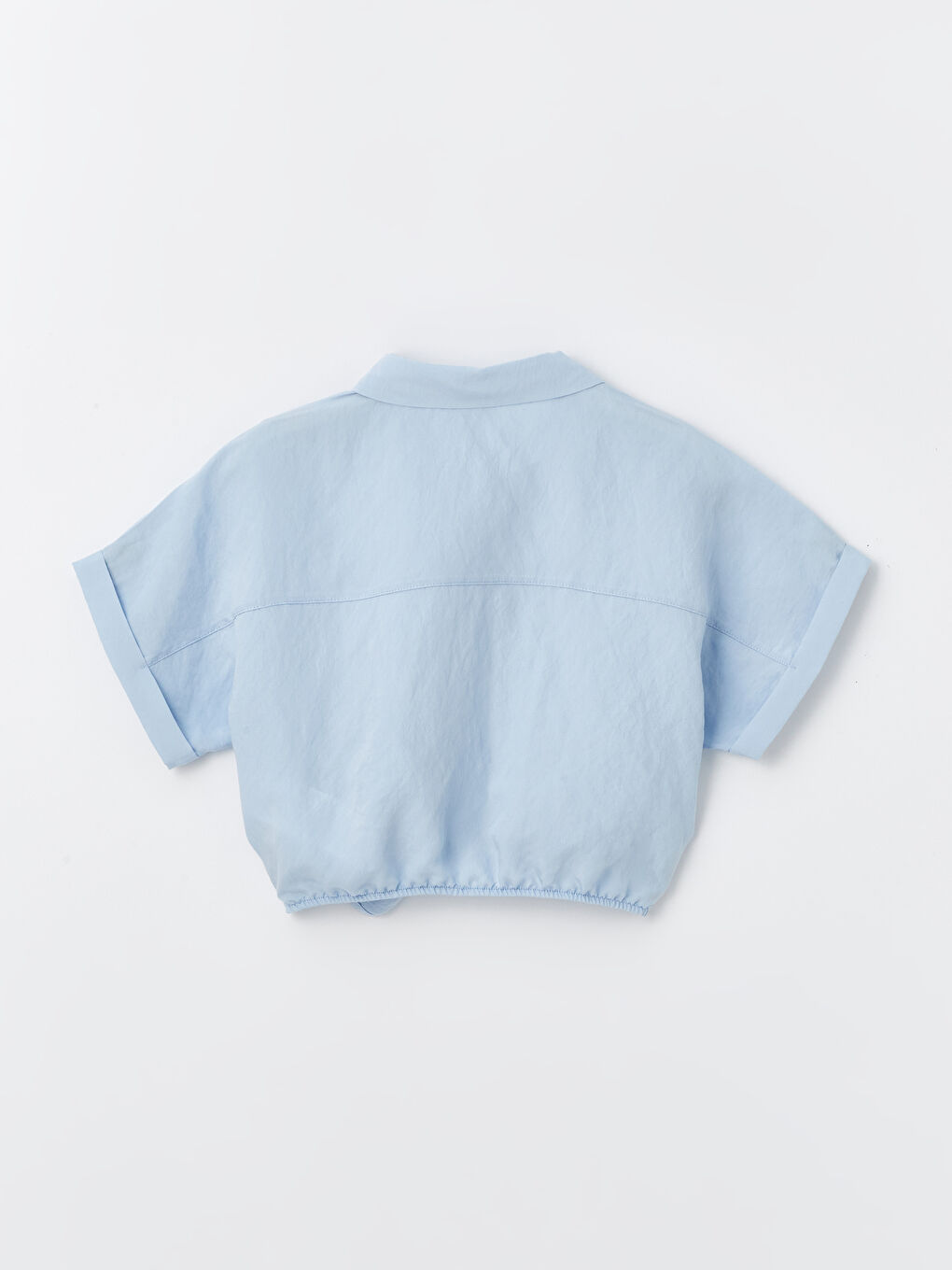 Basic Short Sleeve Girls' Crop Shirt 2 Pack-4