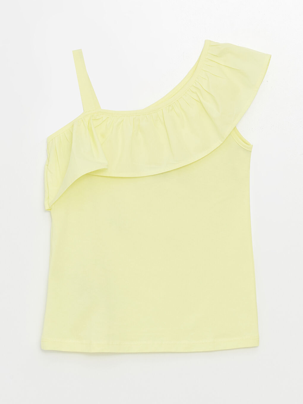 Sarı Fırfır Detaylı Kız Çocuk Atlet-2