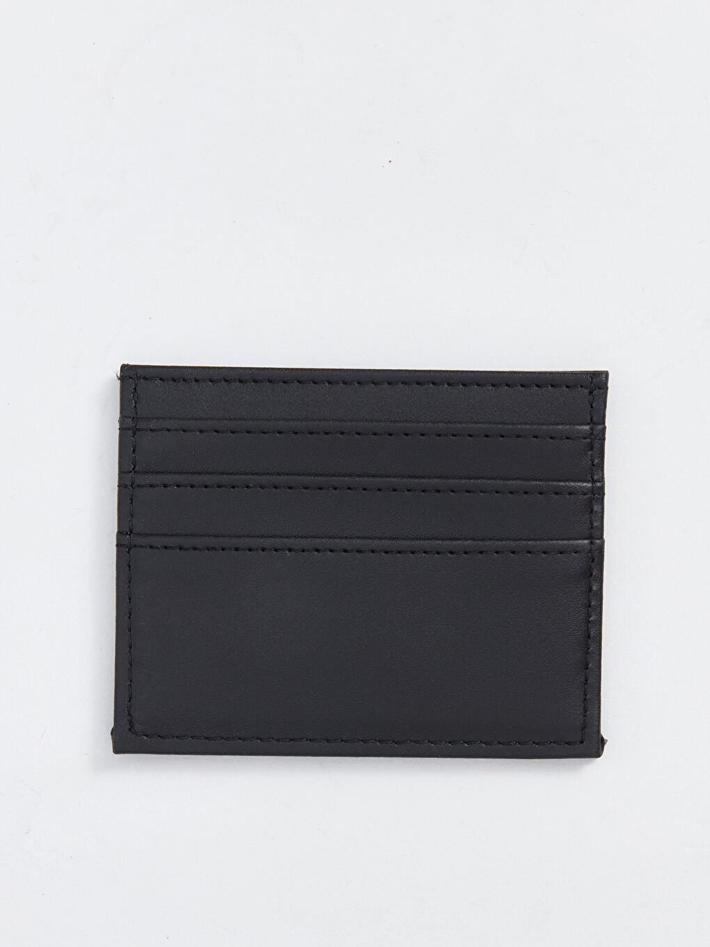 Siyah Deri Görünümlü Erkek Kartlık