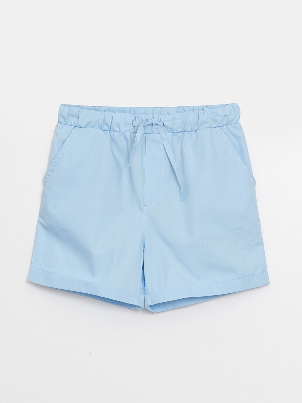 Elastic Waist Basic Girl Shorts 2 Pieces -S4LB77Z4-YBN
