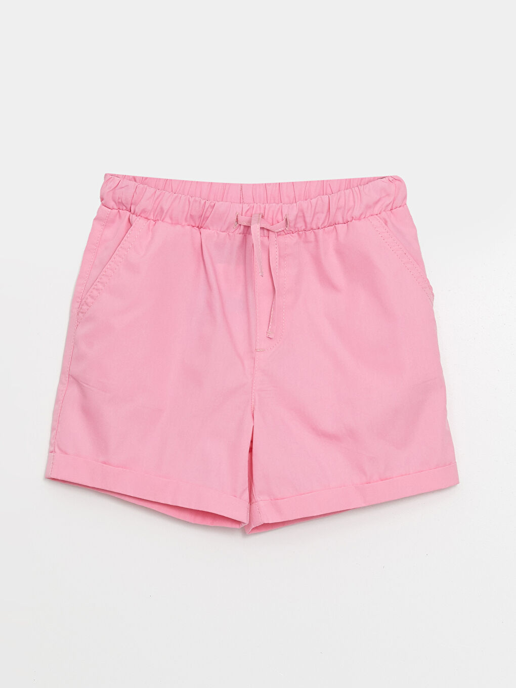Elastic Waist Basic Girl Shorts 2 Pieces -S4LB77Z4-YBN