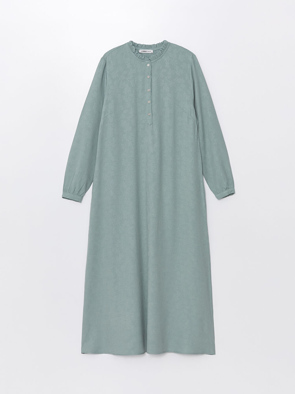 Crew Neck Patterned Long Sleeve Women's Dress -S4LB90Z8-MKD