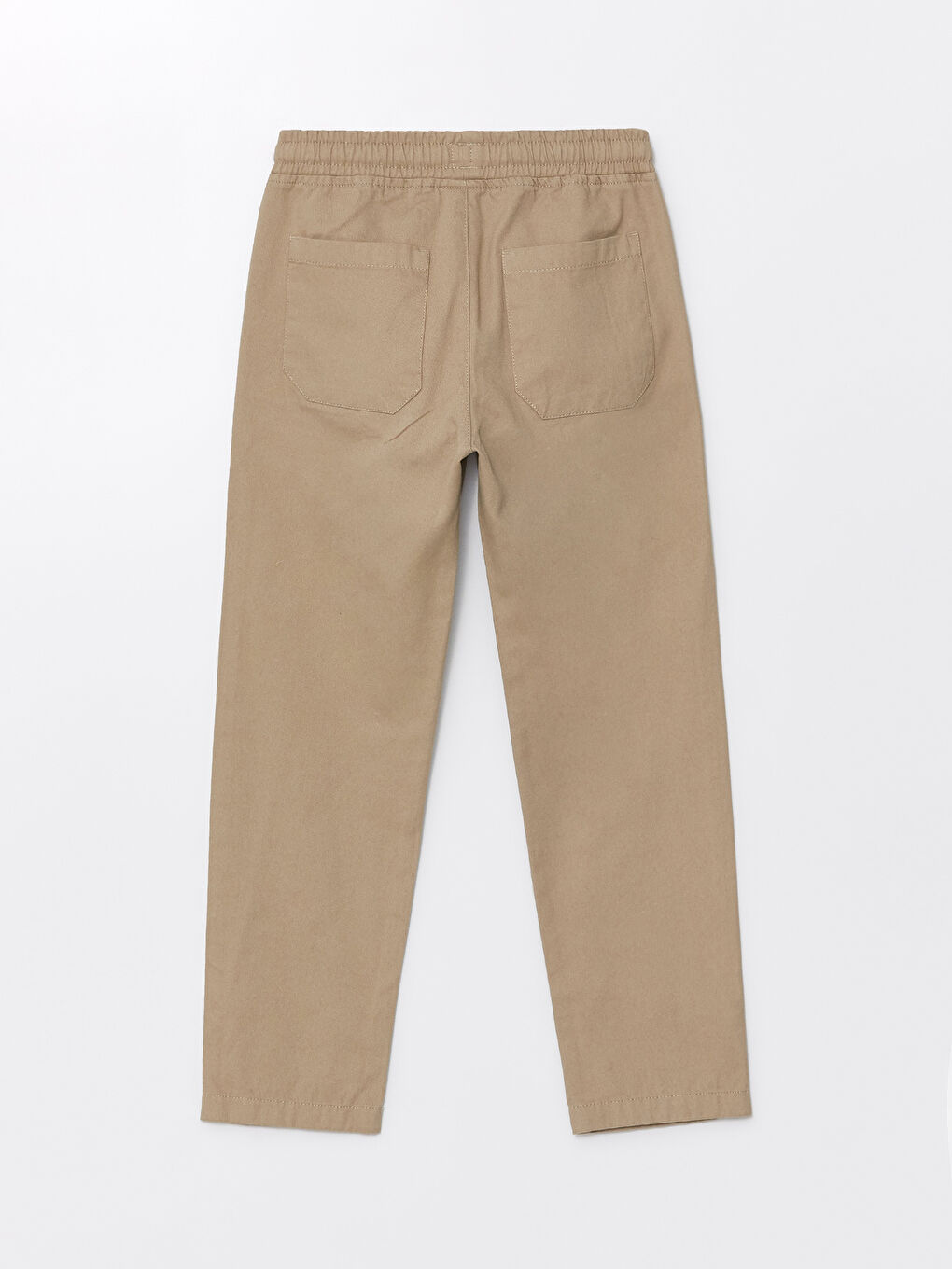 Bej Beli Lastikli Erkek Çocuk Pantolon-1