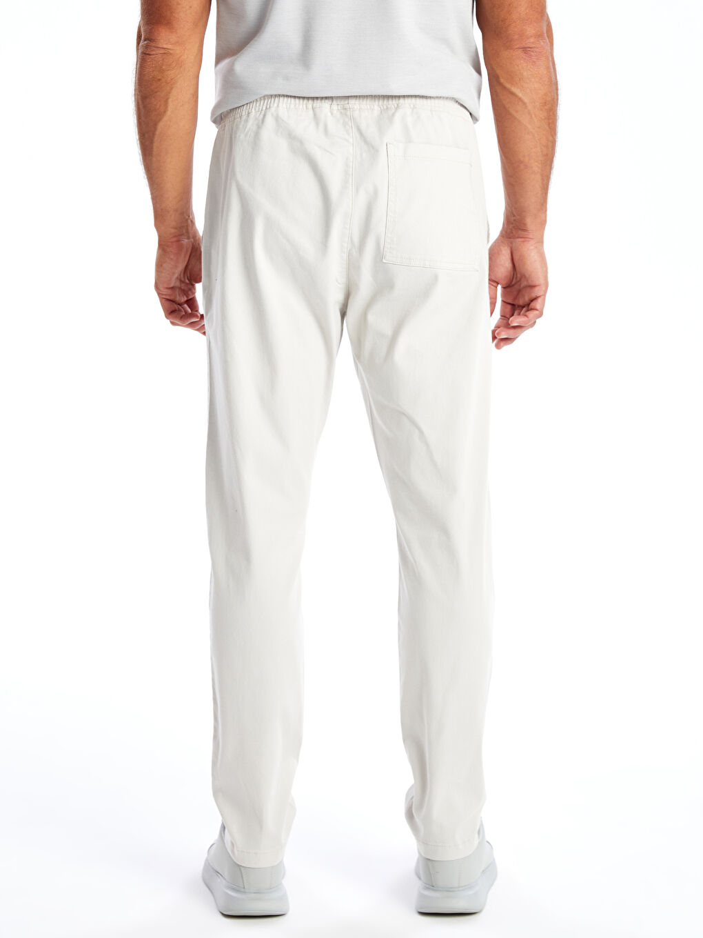 Bej Slim Fit Gabardin Erkek Pantolon-3