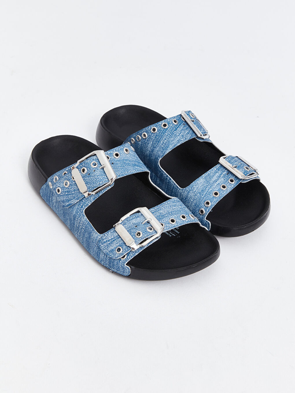 Women's Double Banded Slippers -S4LC84Z8-YEB