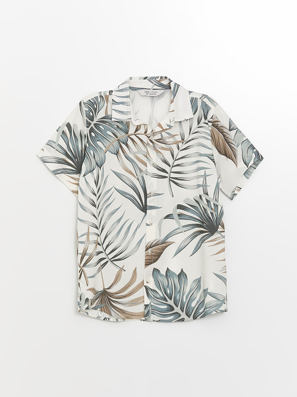 Patterned Short Sleeve Boy Shirt -S4LC88Z4-VE4