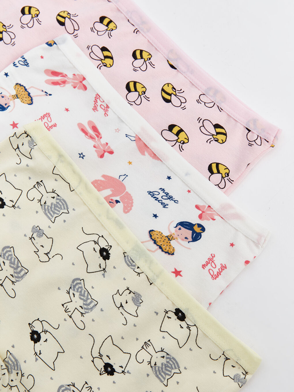 Karışık Dar Kalıp Kız Bebek Boxer 3'lü-2