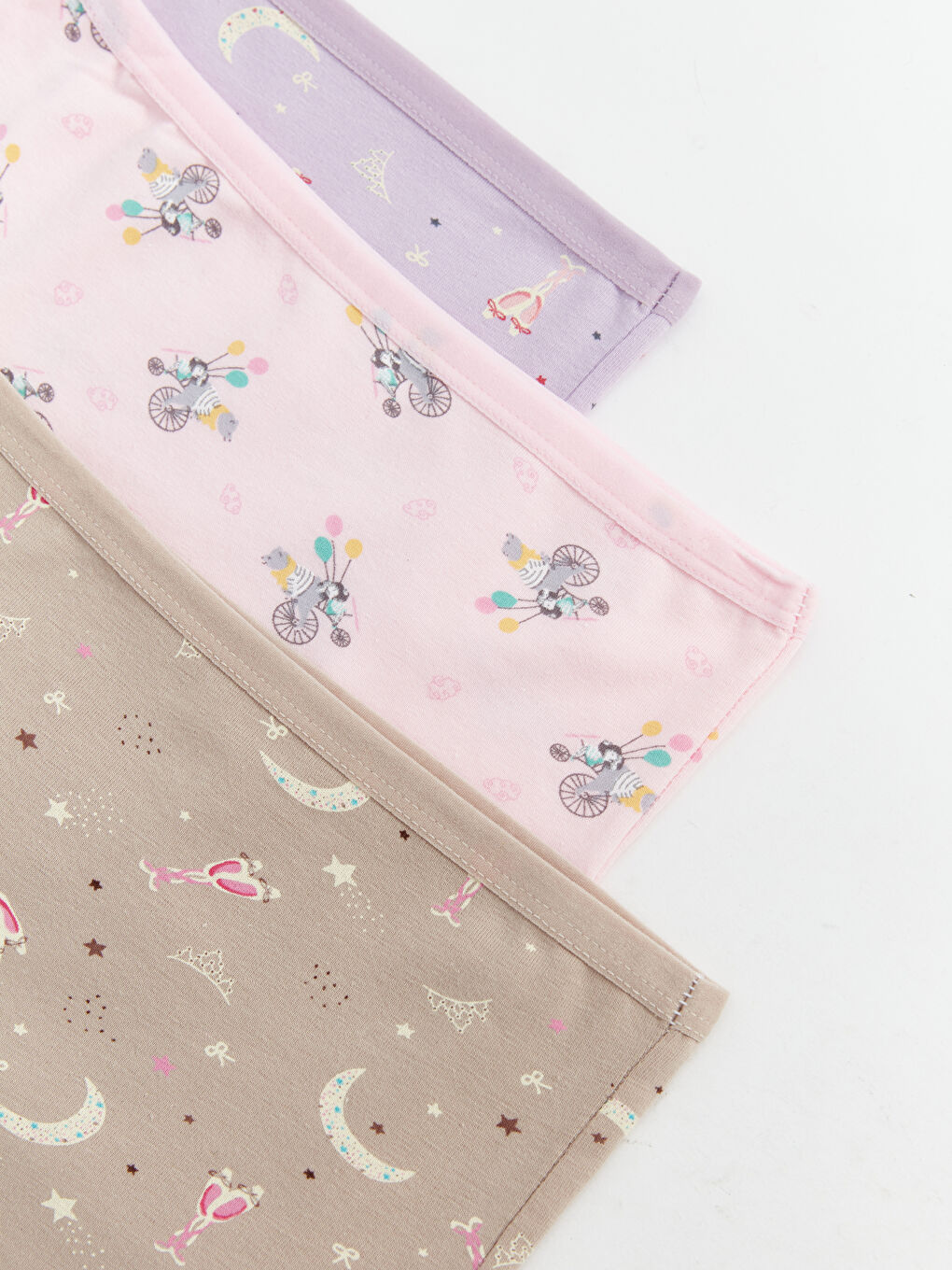 Karışık Dar Kalıp Kız Çocuk Boxer 3'lü-2