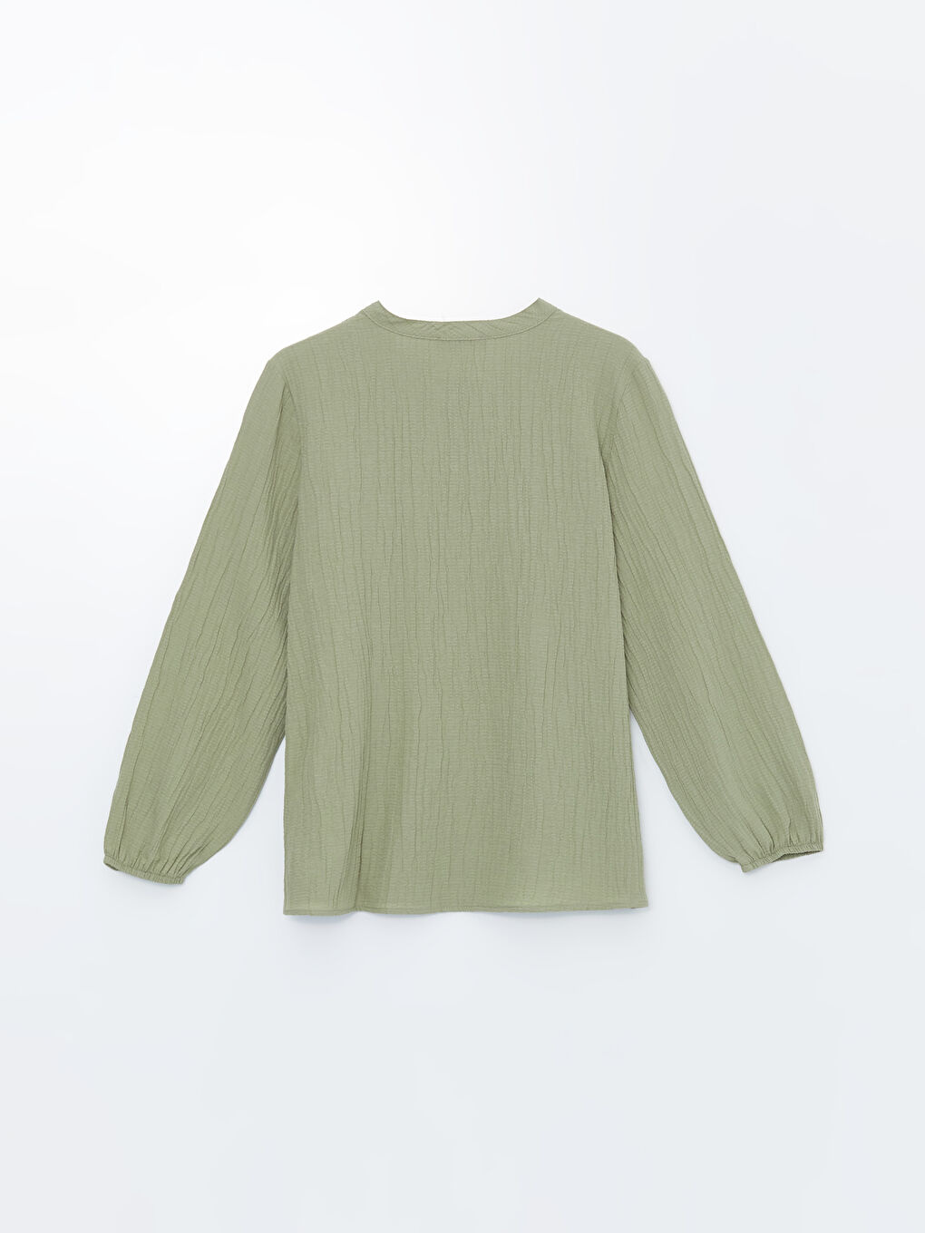Tie Collar Straight Long Sleeve Women Blouse -S4LD17Z8-GDM