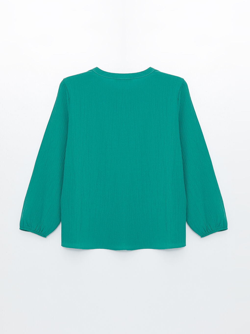Tie Collar Straight Long Sleeve Women Blouse -S4LD17Z8-GHD