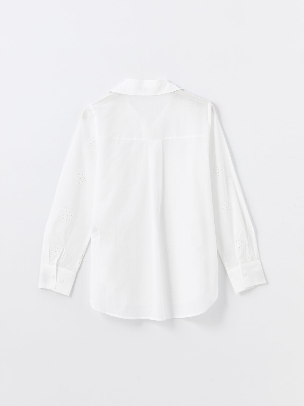 Self-Patterned Long Sleeve Women's Shirt -S4LD30Z8-Q6K