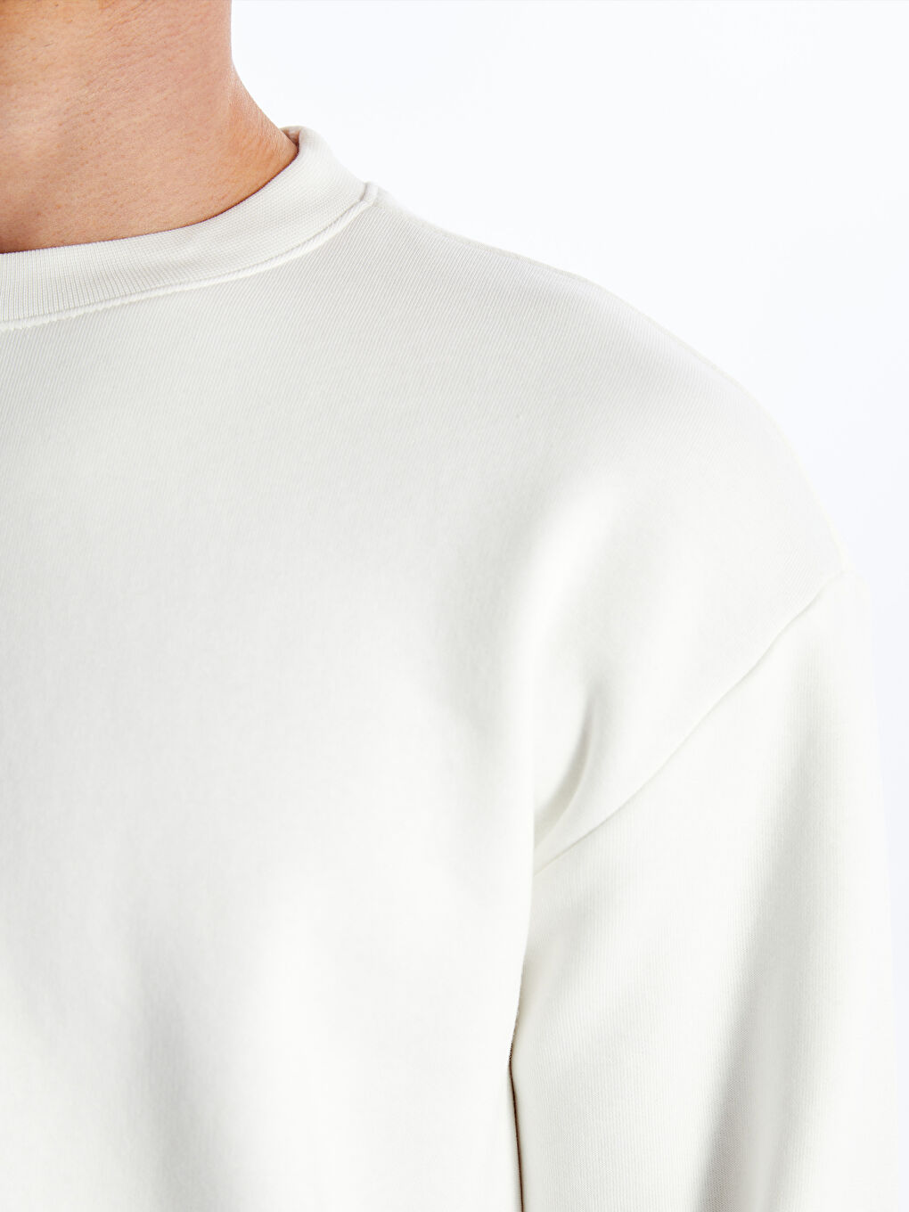 Crew Neck Long Sleeve Men's Thick Sweatshirt -S4LD35Z8-R9J