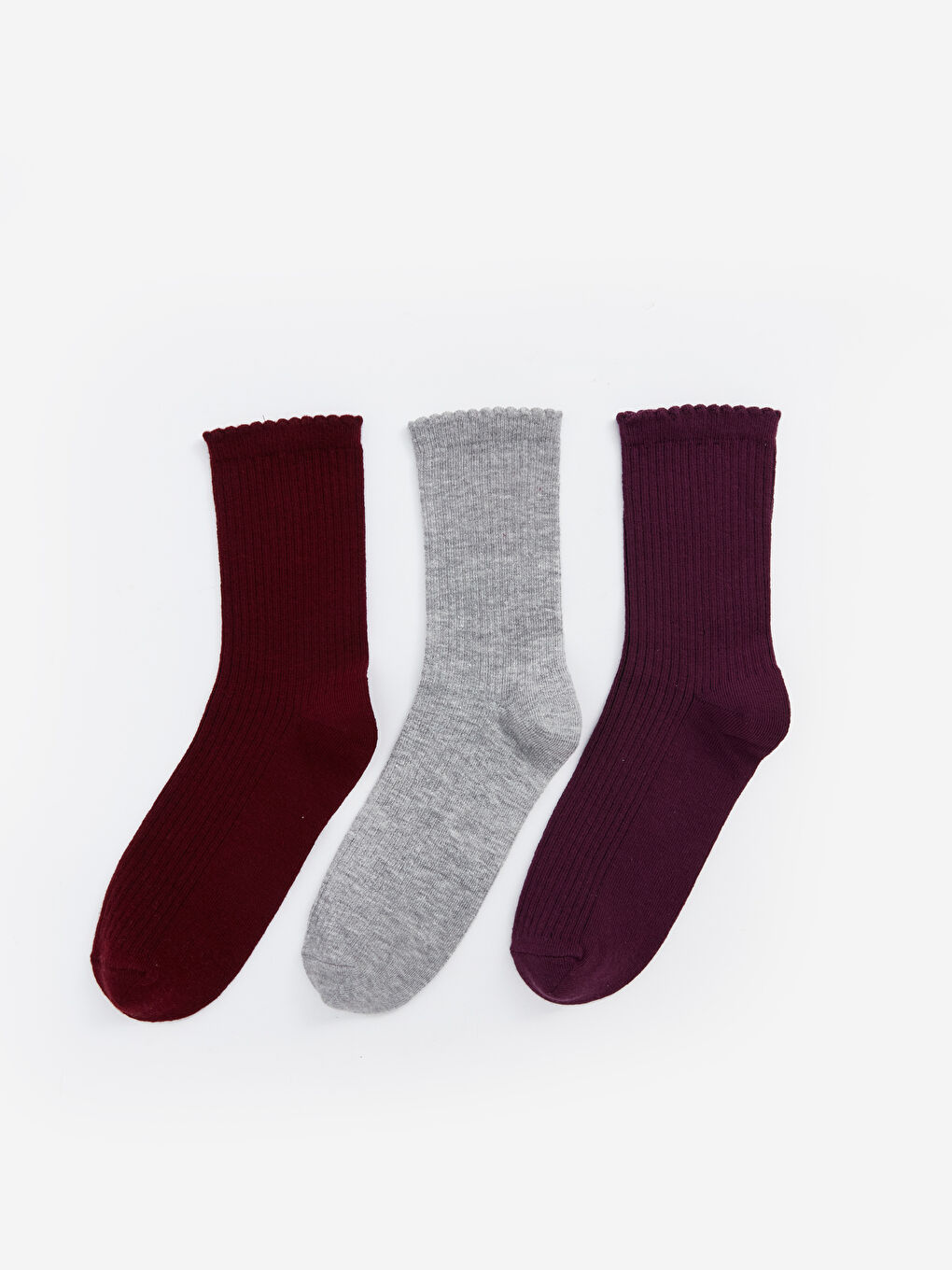 Chaussettes de Cheville Unies pour Femmes Lot de 3 Pièces