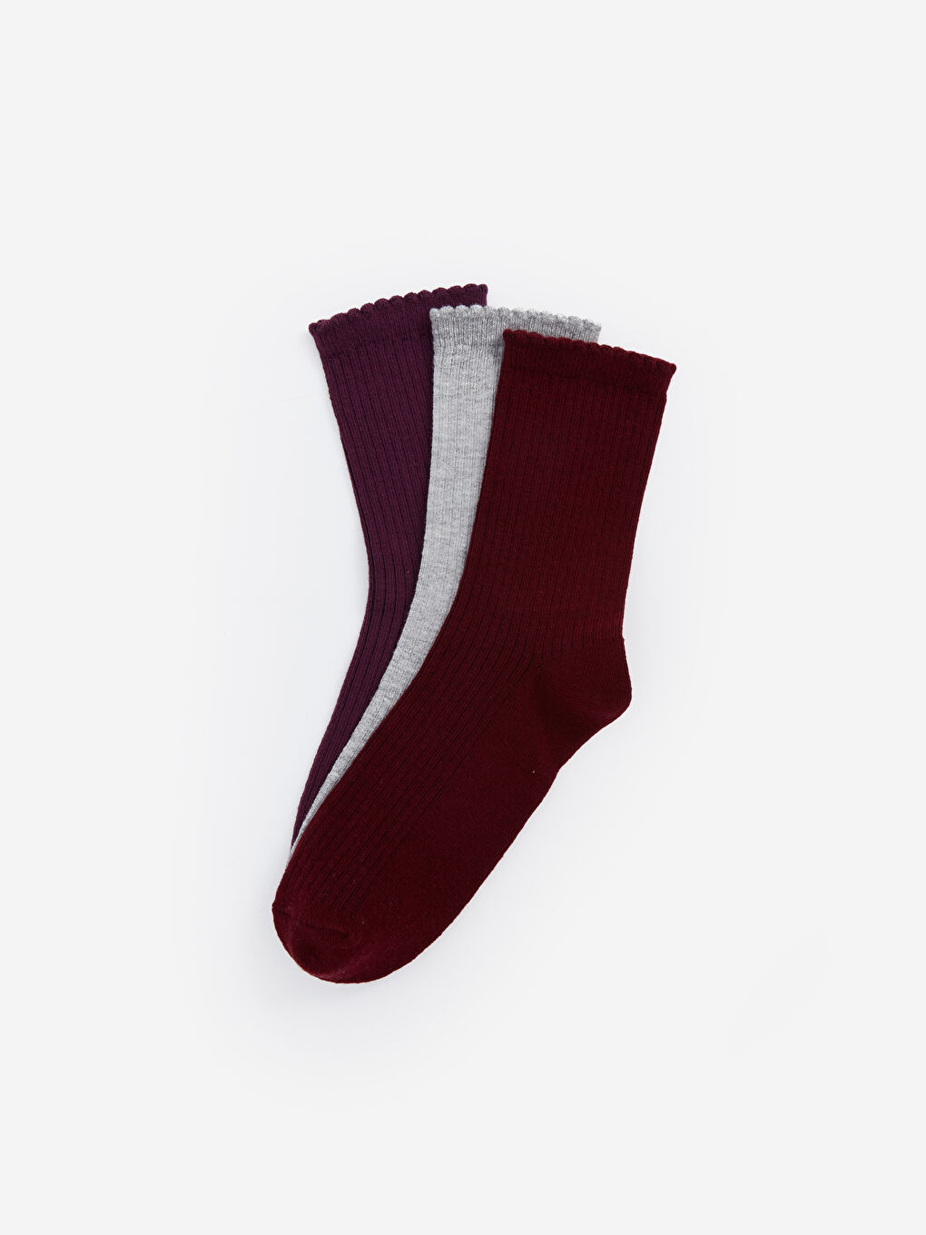 Chaussettes de Cheville Unies pour Femmes Lot de 3 Pièces-1