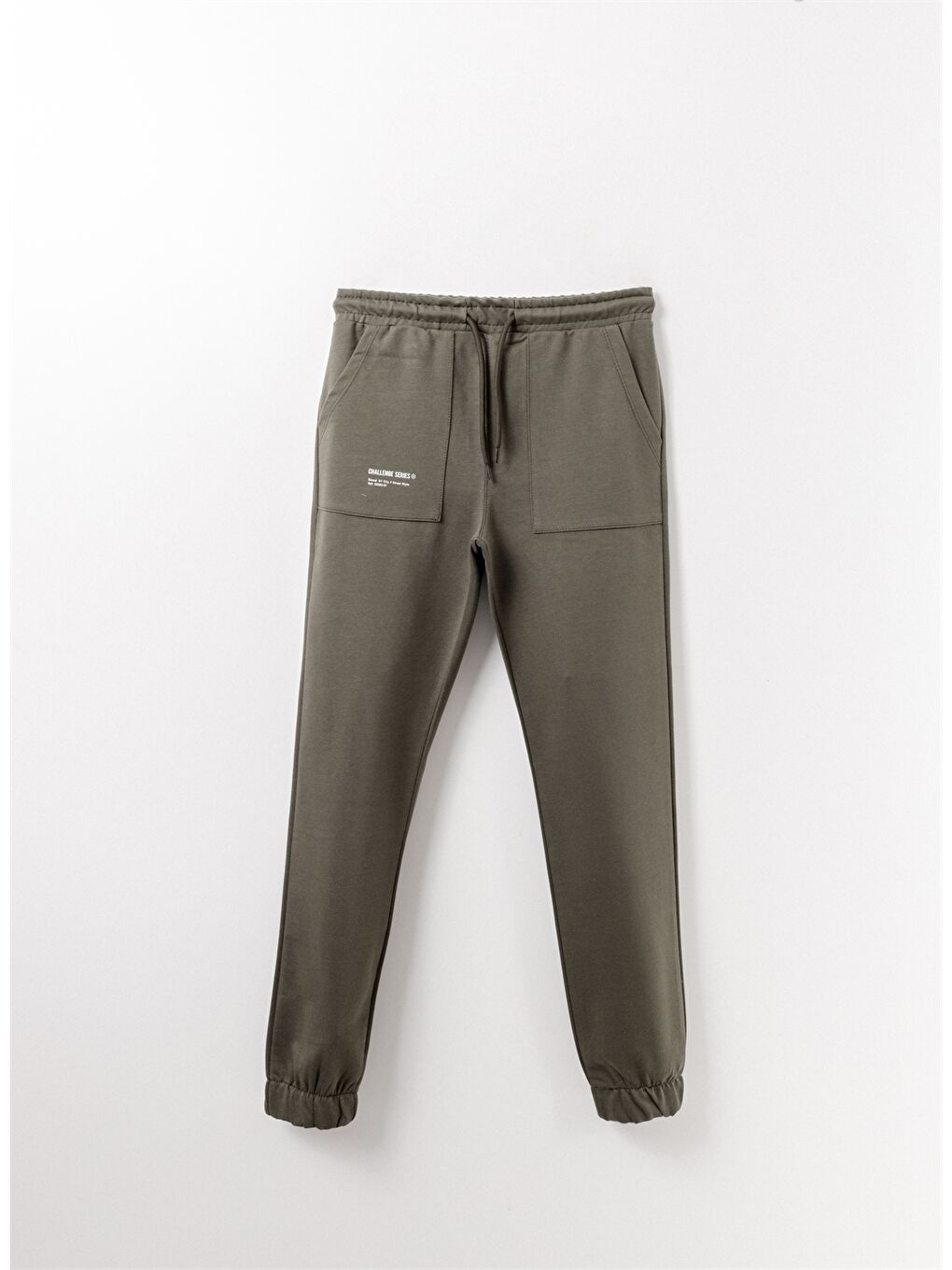 Haki Beli Lastikli Erkek Çocuk Jogger Eşofman Altı