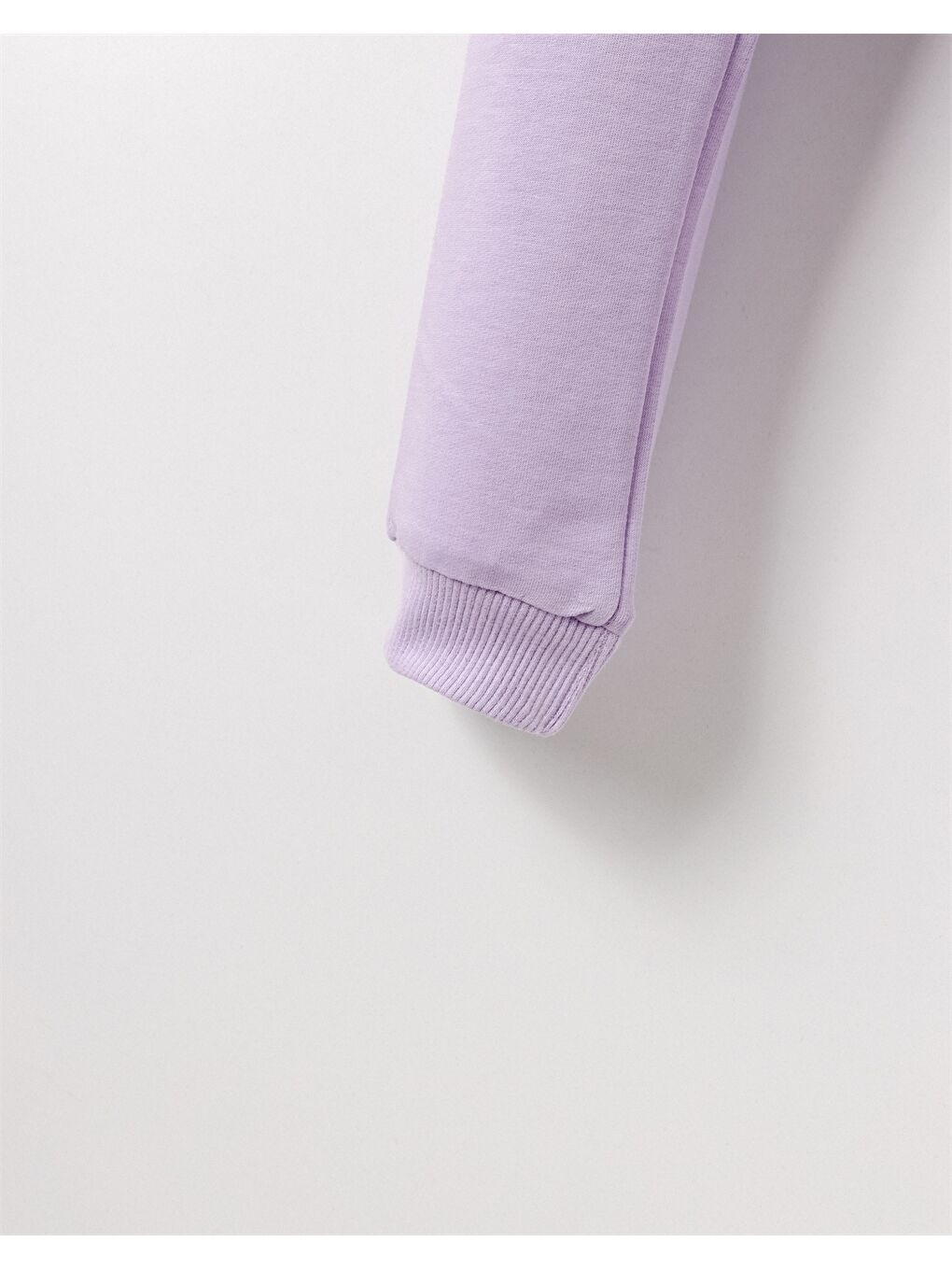 Lila Beli Lastikli Baskılı Kız Bebek Jogger Eşofman Altı-4