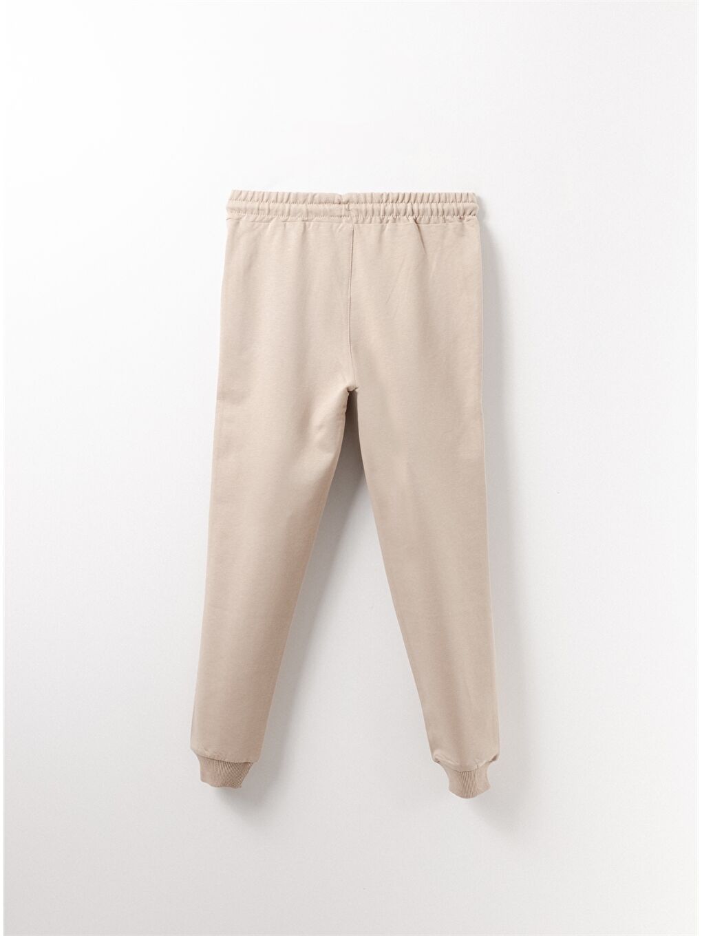 Bej Beli Lastikli Erkek Çocuk Jogger Eşofman Altı-4