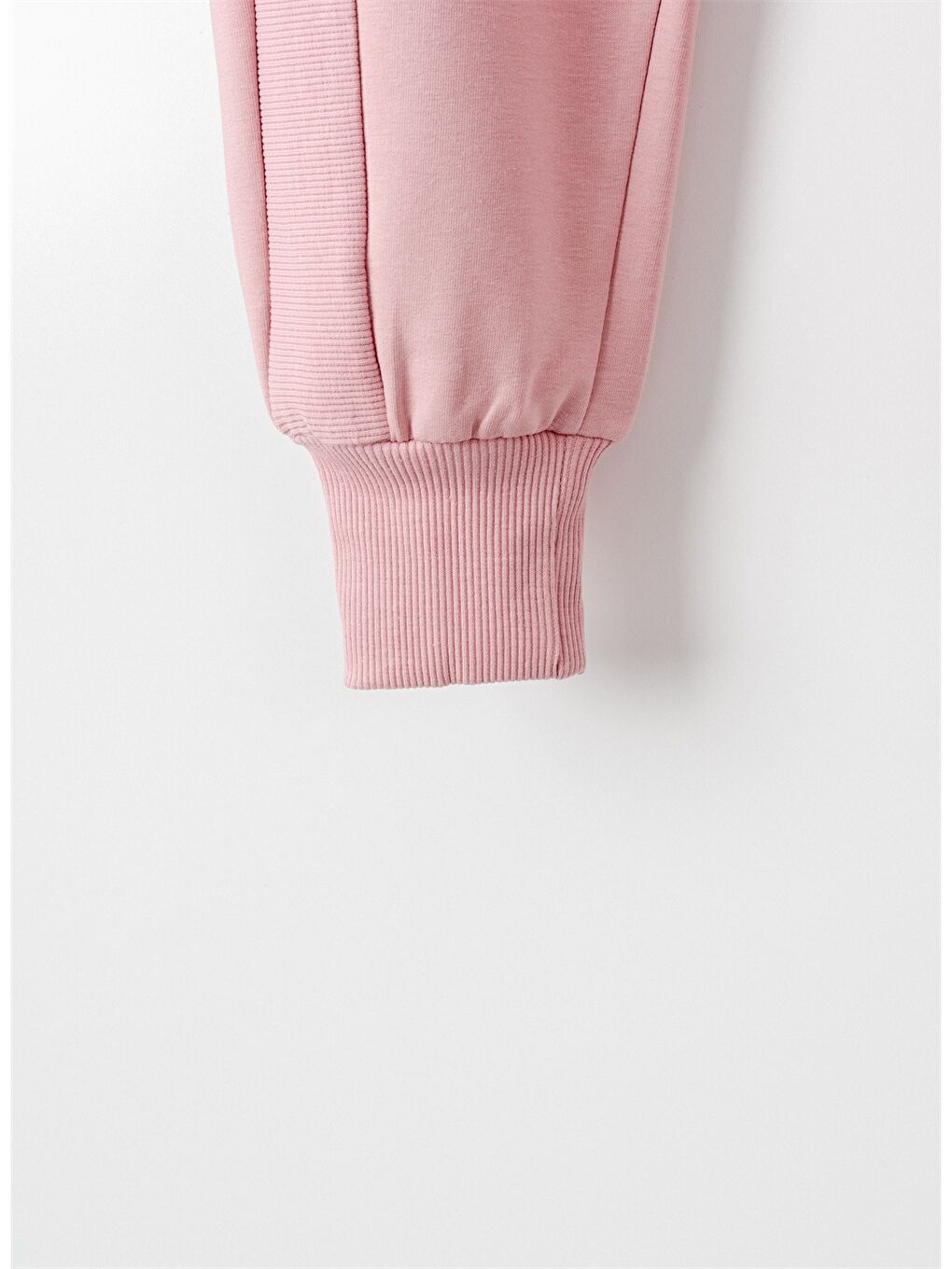 Pembe Beli Lastikli Kız Çocuk Jogger Eşofman Altı-5