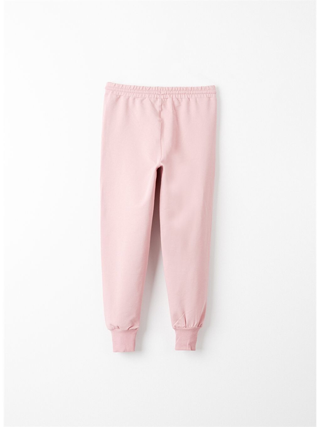 Pembe Beli Lastikli Kız Çocuk Jogger Eşofman Altı-6