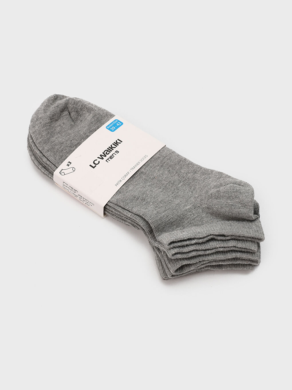 جوارب رياضية سادة للرجال ٣ قطع-3