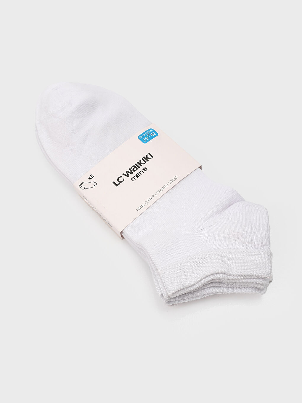 جوارب رياضية سادة للرجال ٣ قطع-3