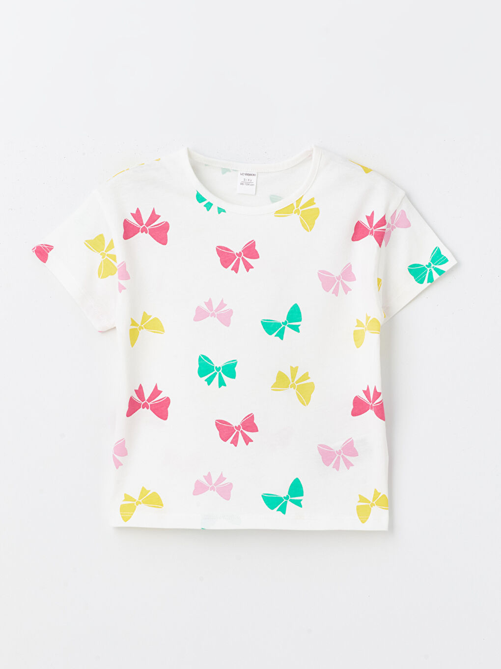 Crew Neck Printed Baby Girls' T-Shirt 3-Pack-3