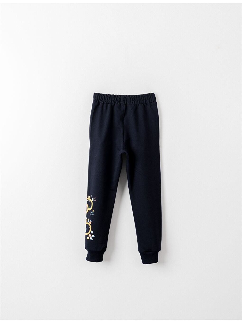 Lacivert Beli Lastikli Erkek Bebek Jogger Eşofman Altı-1