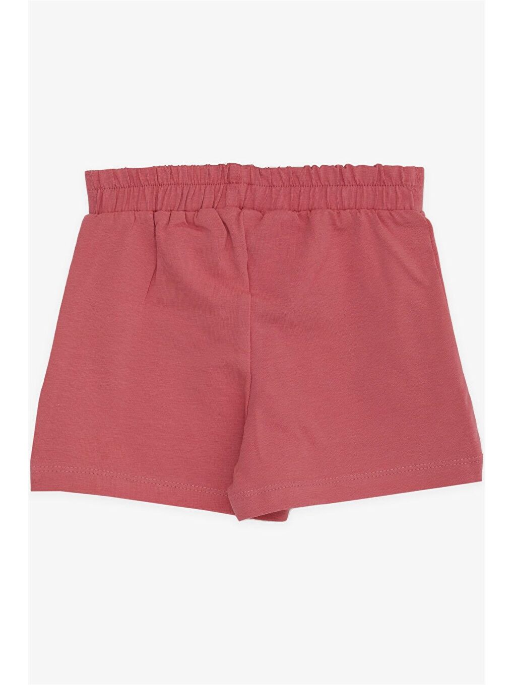 Pembe Beli Lastikli Kız Çocuk Şort Etek-1