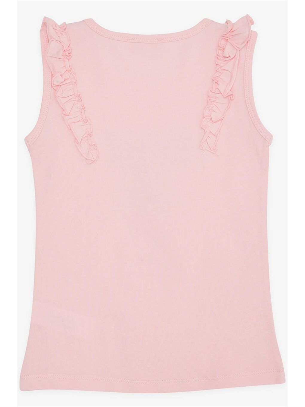 Pembe Bisiklet Yaka Baskılı Kız Çocuk Tişört-1