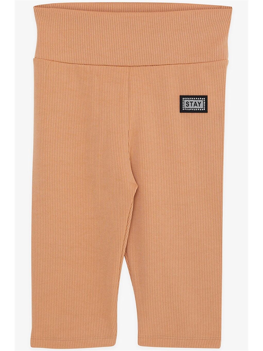 Kahverengi Beli Lastikli Kız Çocuk Şort